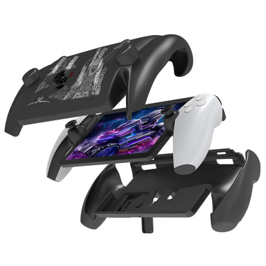 [Black Myth: WuKong] JYS-P5188 Full Coverage TPU Protective Case with Detachable Face Cover Built-in Stand for PS5 Portal Gamepad Black Myth WuKong
