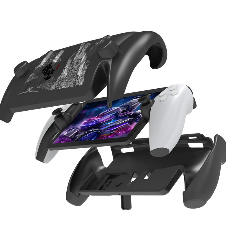 [Black Myth: WuKong] JYS-P5188 Full Coverage TPU Protective Case with Detachable Face Cover Built-in Stand for PS5 Portal Gamepad Black Myth WuKong