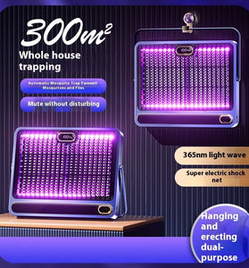 Elfeland Electric Mosquito Repellent Lamp Rechargeable Mosquito Zapper Lamp Bug Killer Fly Trap with UV Light Quiet Operation Safety Mesh Type-C Charging