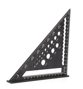 Woodworking Tools Aluminum Alloy Triangle Ruler Hole Square 45 90 Degree Angle Square High Precision Measurement