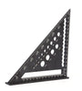 Woodworking Tools Aluminum Alloy Triangle Ruler Hole Square 45 90 Degree Angle Square High Precision Measurement