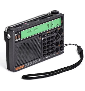 Hanrongda HRD-757 Full Band Radio bluetooth APP Remote Control DSP High Sensitivity 1000 Station Memory Portable Emergency SOS Alarm TF Card Playback Air Band Portable Radios