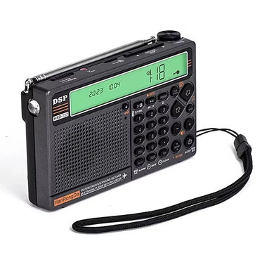 Hanrongda HRD-757 Full Band Radio bluetooth APP Remote Control DSP High Sensitivity 1000 Station Memory Portable Emergency SOS Alarm TF Card Playback Air Band Portable Radios