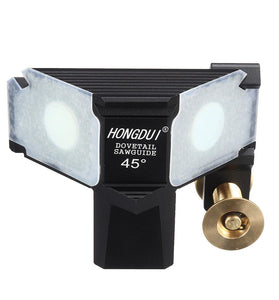 HONGDUI Dovetail Saw Guide 45 Degree 90 Degree Dovetail Rail Saw Gauge Woodworking Tenon Tool