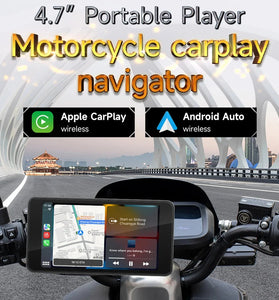 4.7" Portable Player Motorcycle MP5 Life waterproof BT HD Retina Display CarPlay Android Auto Motorcycle Carplay