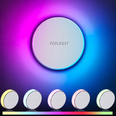 Yeelight RGB Magnetic Sensor Night Light Dual Sensor 30-LED Soft Glow 750mAh Type-C Rechargeable Magnetic Night Lamp