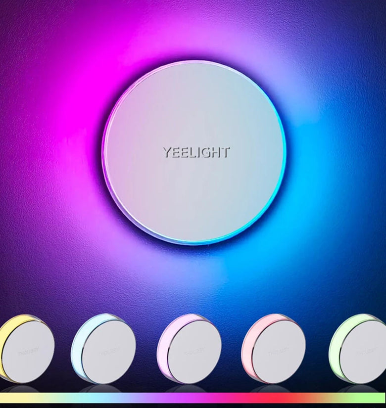 Yeelight RGB Magnetic Sensor Night Light Dual Sensor 30-LED Soft Glow 750mAh Type-C Rechargeable Magnetic Night Lamp
