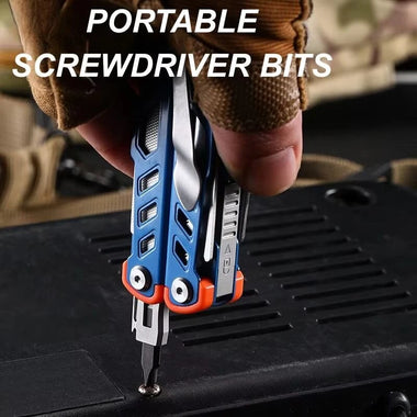 XGear Model-X Multi-Tool 14-in-1 Foldable Stainless Steel Compact Portable Outdoor Survival Tool Lightweight for Camping and DIY