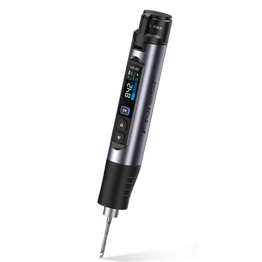 FNIRSI HS-03 Cordless Upgraded Soldering Iron 10W 100-450C Swappable 2600mAh Battery Type-C 0.96" IPS Screen 1F Step Adjustment F210 Tips 7s Heat Up