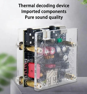 Lossless HiFi 5.3 Bluetooth Audio Receiver USB Flash Drive Coaxial Decoder Player Amplifier Speaker with Remote Control