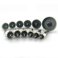 12PCS High-Speed Steel Hole Saw Set 15-50mm HSS4241 Drill Bit Alloy Metal Cutting Tool for 2mm Thick Sheets