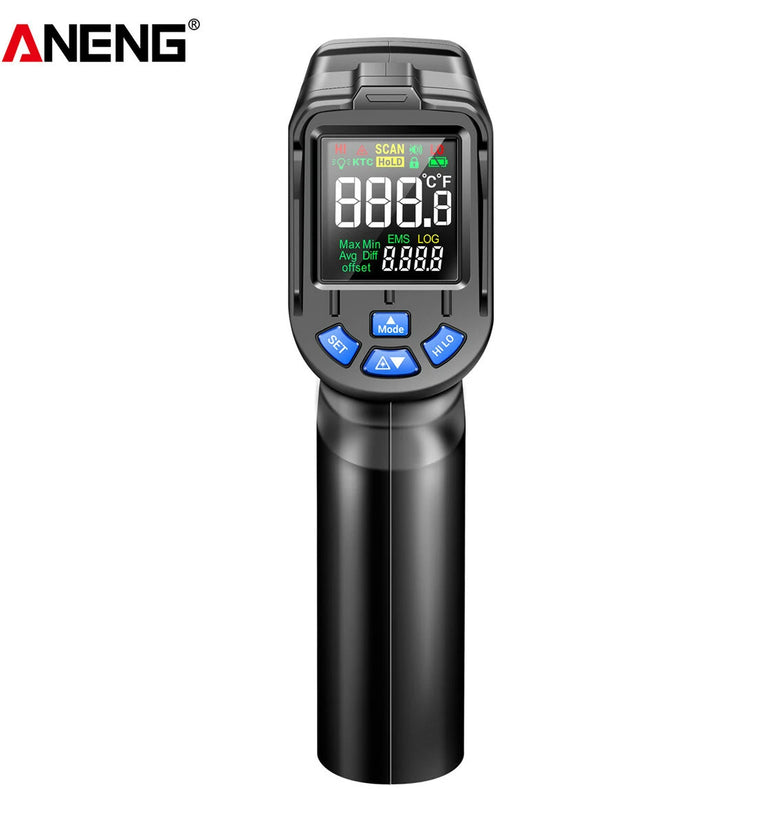 ANENG TH104 Infrared Handheld Temperature -50~550 IR laser Sensor Thermometer Thermal Imager VA Screen Meter Pyrometer Tool