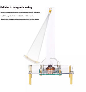 Electromagnetic Swing DIY Kit TJ-56-678 Hall Effect Sensor DC 5V Educational Science Experiment Electromagnetism Assembly Model Perfect for STEM Projects