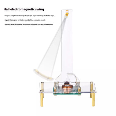 Electromagnetic Swing DIY Kit TJ-56-678 Hall Effect Sensor DC 5V Educational Science Experiment Electromagnetism Assembly Model Perfect for STEM Projects