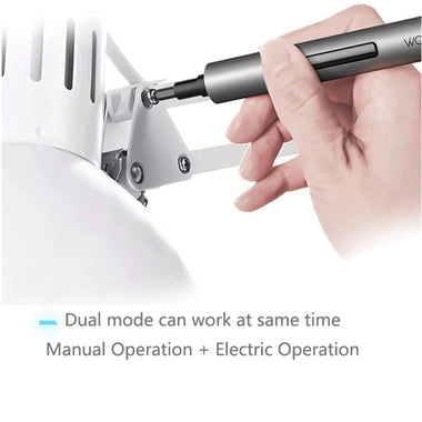 Wowstick 1F+ Electric Screwdriver 64 in 1 Dual Mode Cordless 3 LED Lights Lithium-ion Battery Alloy Steel Tri-Angle Screw Bits