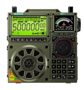 HanRongDa HRD-C919 Multi-band Radio AIR FM MW SW Shortwave VHF UHF WB Portable bluetooth Speaker Aviation Band Radio Receiver 5000mAh Battery Supports TF Card AUX