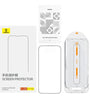 Baseus Crystal Series Anti-Glare Full-Coverage HD Tempered Glass Screen Protector with Dust Filter for iPhone 15 15 Plus 15Pro 15 Pro Max