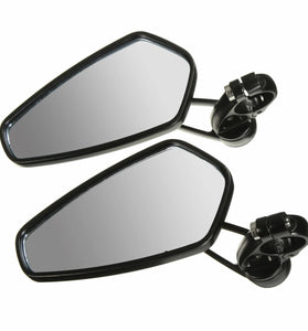 2Pcs 7/8 Inch 22mm Motorcycle Handle Bar End Rearview Side Mirrors Aluminum Universal