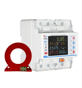 Tuya WiFi Intelligent Circuit Breaker Automatic Reclosure Protector 3P4W Power Meter Three Phase Reclosure Switch with Multiple Protections Timing Schedule Electricity Metering Functions