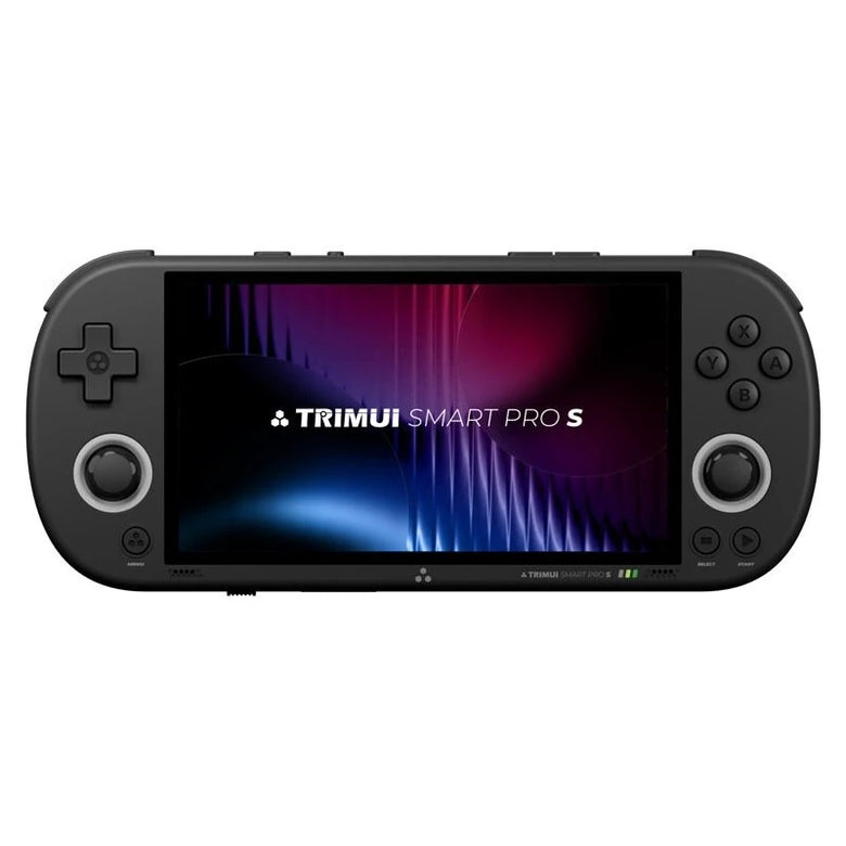 [No Card] TRIMUI Smart Pro S Handheld Game Console 4.96-inch IPS Screen Open Source Linux System Octa-core Support WiFi6 & BT5.4 Retro Game Player with RGB Light TMR Dual Hall Joysticks 5000mAh Battery Gamer Console