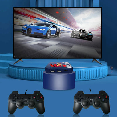 256GB Video Game Console Built-in 51000 Games for N64/PS1/DC/SEGA/PSP Emulator Console Arcade Box Plug and Play Support HD Output 4K Retro Video Games Console with 2 Controllers