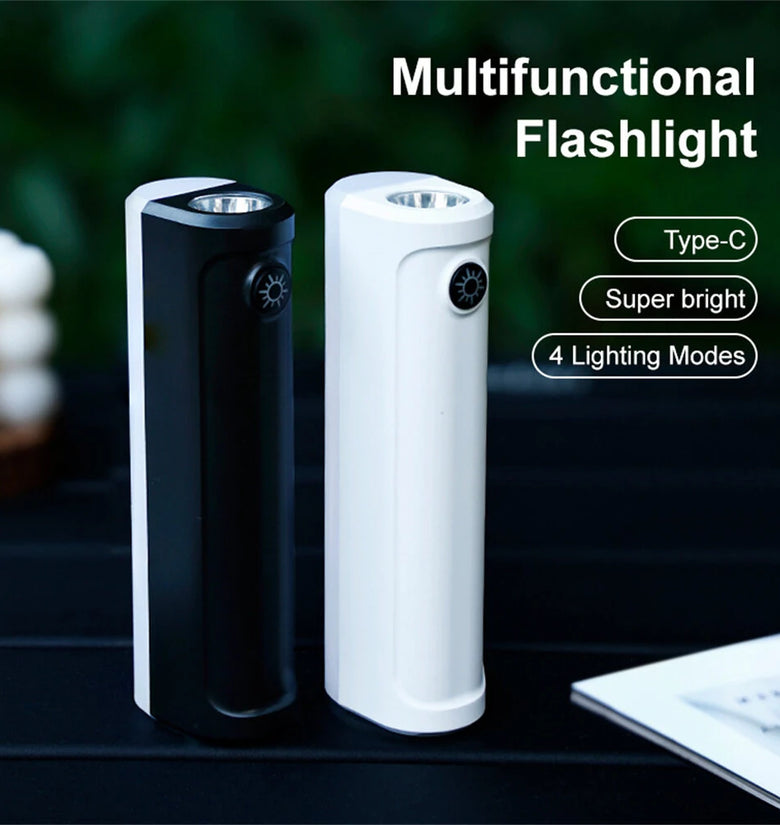 Mini Multifunction Flashlight Strong Light Rechargeable Super Bright LED Light Portable Travel Car Multi-function Light