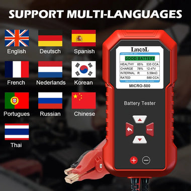 MICRO-500 12V Automobile and Motorcycle Battery Life Battery Tester