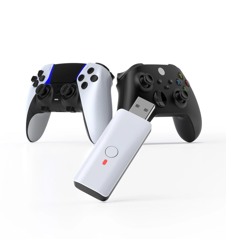 JYS JYS-P5119 PRO Wireless Controller Adapter bluetooth Multi-Platform PS5 Switch PC Android Button Remapping Gyro Dual Vibration Voice Chat Gaming Accessory