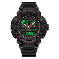 SANDA Men's Dual Display Sports Digital Watches Alarm Clock Day Weeks Multi-functional Luminous Wrist Watch