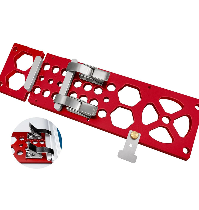 Upgraded 13.4 Inch Track Saw Square 90 Right Angle Circular Saw Guide Rail Stop Accessories for Festool Mkita Guide Rail Precise Cuts