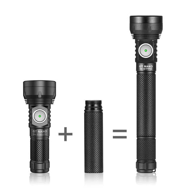 Lumintop GT NANO V3.0 700LM 400M Titanium EDC LED Keychain Flashlight 10280/10750 Li-ion Battery Mini Torch, Type-C USB Rechargeable Portable Camping Light Outdoor EDC Survival Tools