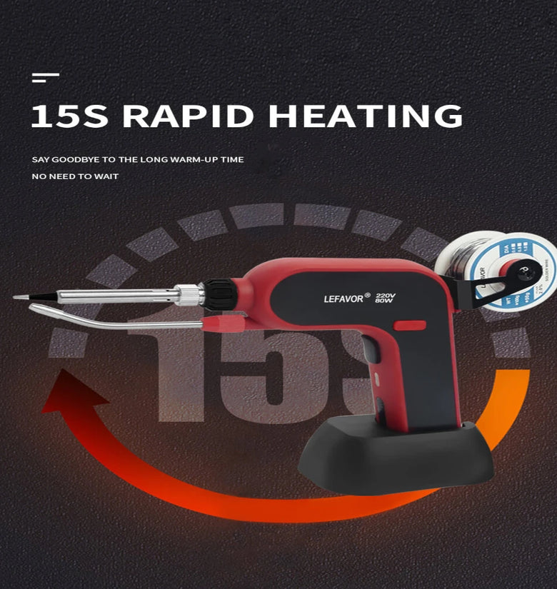 80W/120W Electric Soldering Iron Gun Hand-held Internal Heating Soldering Iron Automatically Send Tin Gun Soldering Welding Tool