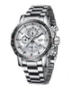 LIGE Men's Sport Watches Big Dial Chronograph Watches Multifunctional Business Casual Quartz Watch Mens Waterproof Chronograph Wristwatches