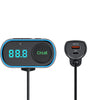 T78 Air Outlet Car bluetooth V5.0 FM Transmitter 30W PD + QC3.0 Fast Charger Hi-fi Music Player Hands-free Calls U Disk AUX Bass 7 Colors Backlit Light