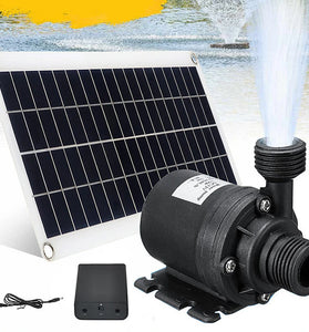 50W 800L/H Solar Panel Power Bank WaterPump Set Ultra-quiet Submersible Water Pump Motory Fish Pond Garden Fountain Decoration