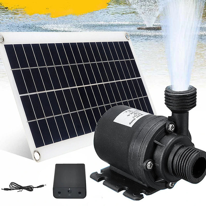 50W 800L/H Solar Panel Power Bank WaterPump Set Ultra-quiet Submersible Water Pump Motory Fish Pond Garden Fountain Decoration