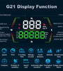 WEIYING G21 Car HUD GPS Head Up Display 360 Rotation Digital Speedometer Large Font Compass Time Overspeed Warning Customized