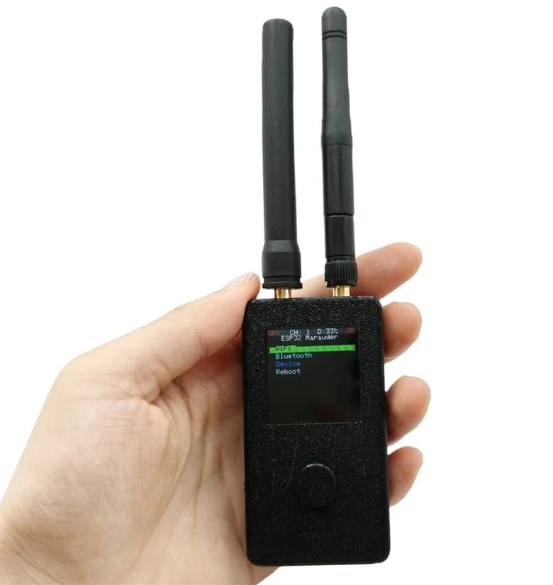Mini ESP32 Marauder Mar-x-Auder Device Wi-Fi Bluetooth Offensive and Defensive Tools Enable Secure & Reliable Wireless 500mAh Battery 1.44-inch Screen