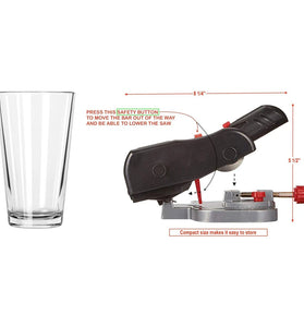 Mini Miter Cut-Off Chop Saw 7800 RPM Corded Electric High Speed Steel Blades for Wood Plastic Metal Cutting Adjustable Miter Gauge Portable 3 Blades Included