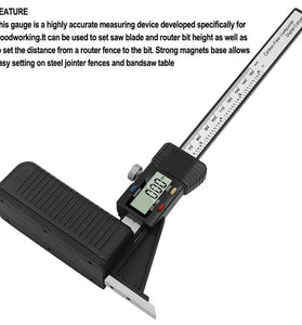 0-150mm Digital Height Gauge Electronic Digital Height Gauge Vernier Caliper Ruler Wood Table Marking Ruler