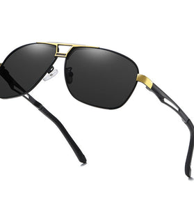 Aluminum Mg Fashion Polarized Sunglasses for Men Pilot Driving Classic UV400 Protection Sun Glasses