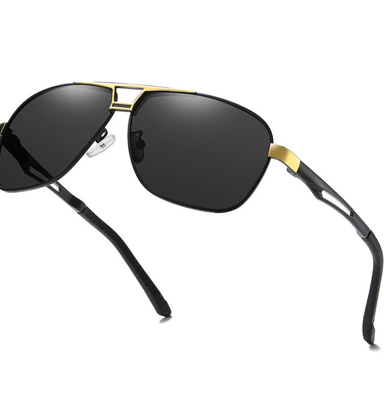 Aluminum Mg Fashion Polarized Sunglasses for Men Pilot Driving Classic UV400 Protection Sun Glasses