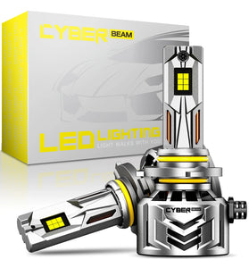 CYBERBEAM A900-C27 H4 / H7 / H11 / H13 / 9012 / 9005 240W 60000LM Pair Car LED Front Headlights LED Bulbs 6500K Bright White Light IP68 Waterproof