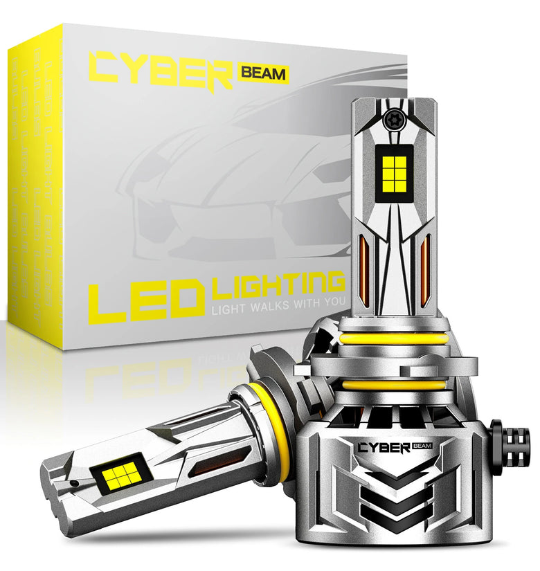 CYBERBEAM A900-C27 H4 / H7 / H11 / H13 / 9012 / 9005 240W 60000LM Pair Car LED Front Headlights LED Bulbs 6500K Bright White Light IP68 Waterproof
