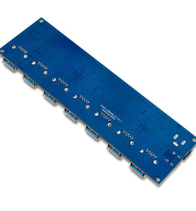 VL817 USB 3.1 Hub Module High Speed 7 Port USB Hub Type C 5Gbps External Power Supply Backflow Prevention Portable Accessory