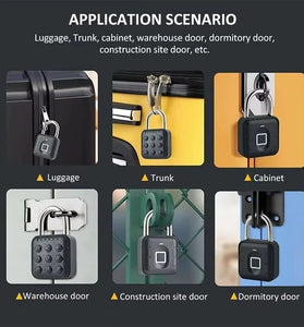 RAYKUBE SY12/SY13 Tuya Smart Padlock IP67 Waterproof Bluetooth Fingerprint Password Lock for Luggage Cabinet Backpack Offices
