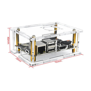 Kickpi K2B Motherboard Shell k2b Acrylic Protective Shell K2B Allwinner H618 Development Board Transparent Box Compatible with Orange Pi RV2 Board