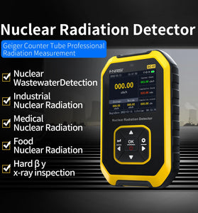 FNIRSI-GC01 Geiger Counter Nuclear Radiation Tester Food & nuclear sewage Test Professional Marble Radiation Ionization Personal Dose Alarm Radioactive Tester