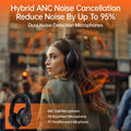 Weofly Live ANC Headset bluetooth 5.4 Headphones Hybrids Active Noise Cancelling 4-Mic ENC Noise Reduction 40mm Dynamic Driver 80H Playback 3.5mm Wired E-sports On-ear  2.4G Wireless Headphones