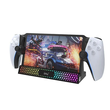 IPLAY HBP-614 for PS5 Portal Game Console RGB Light Charger Bracket with Detachable Stand Plug and Play